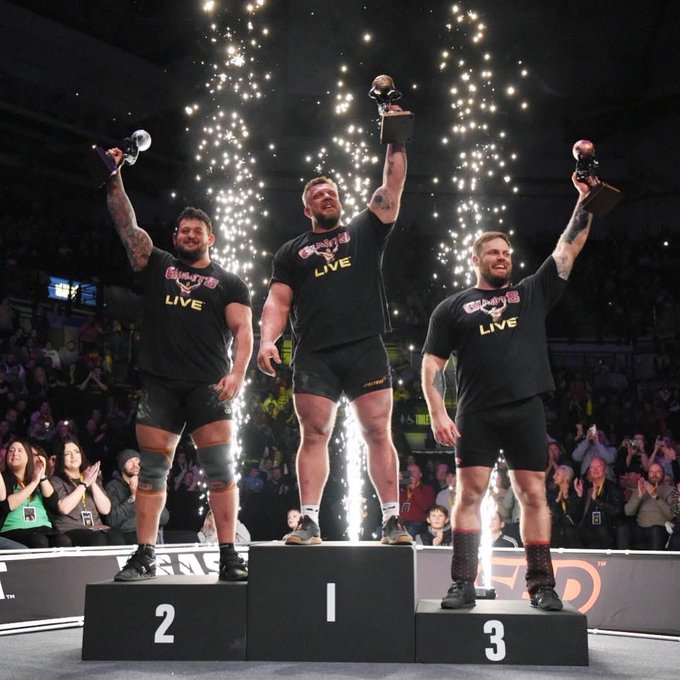 2025 Britain's Strongest Man Podium